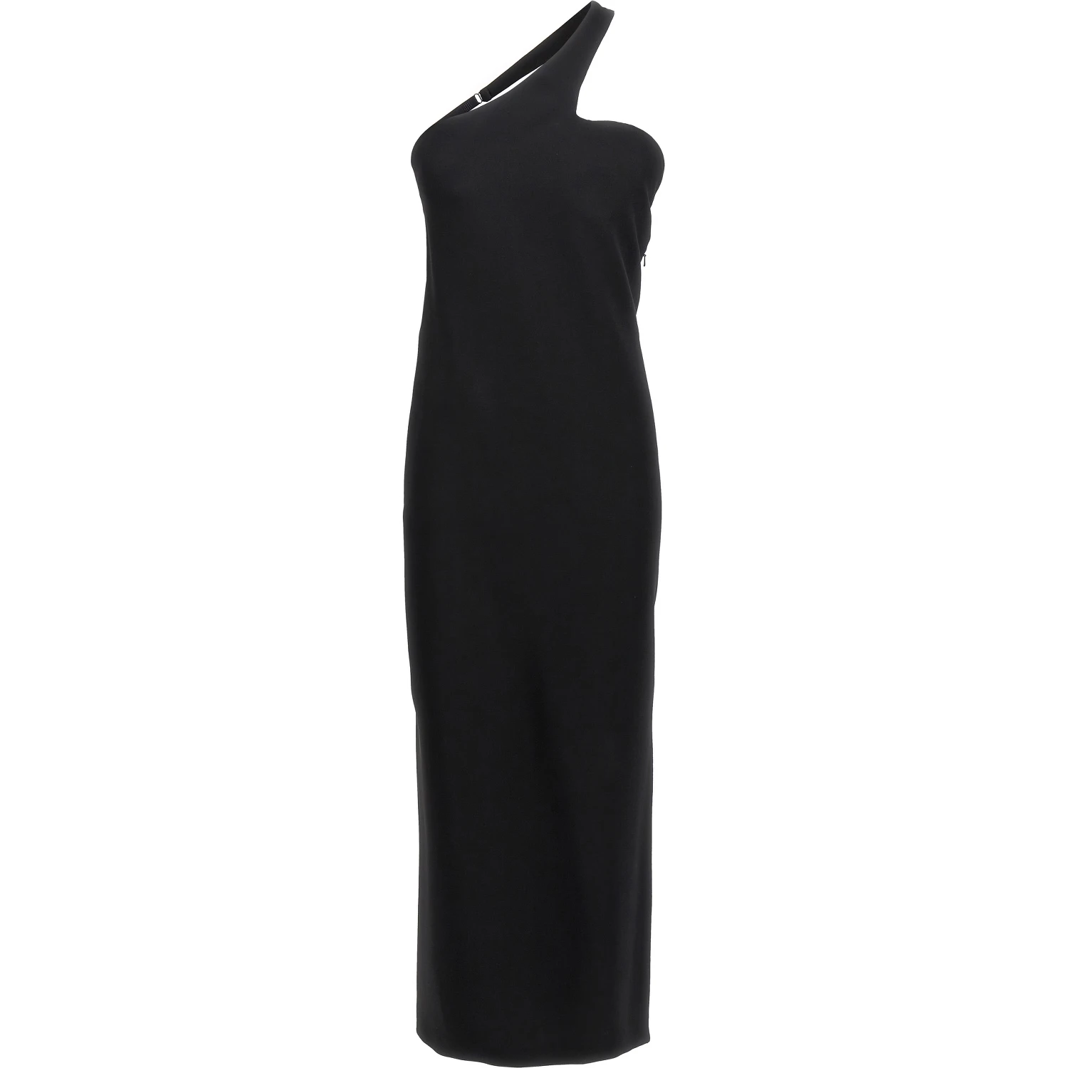 Black Viscose Long Skirt