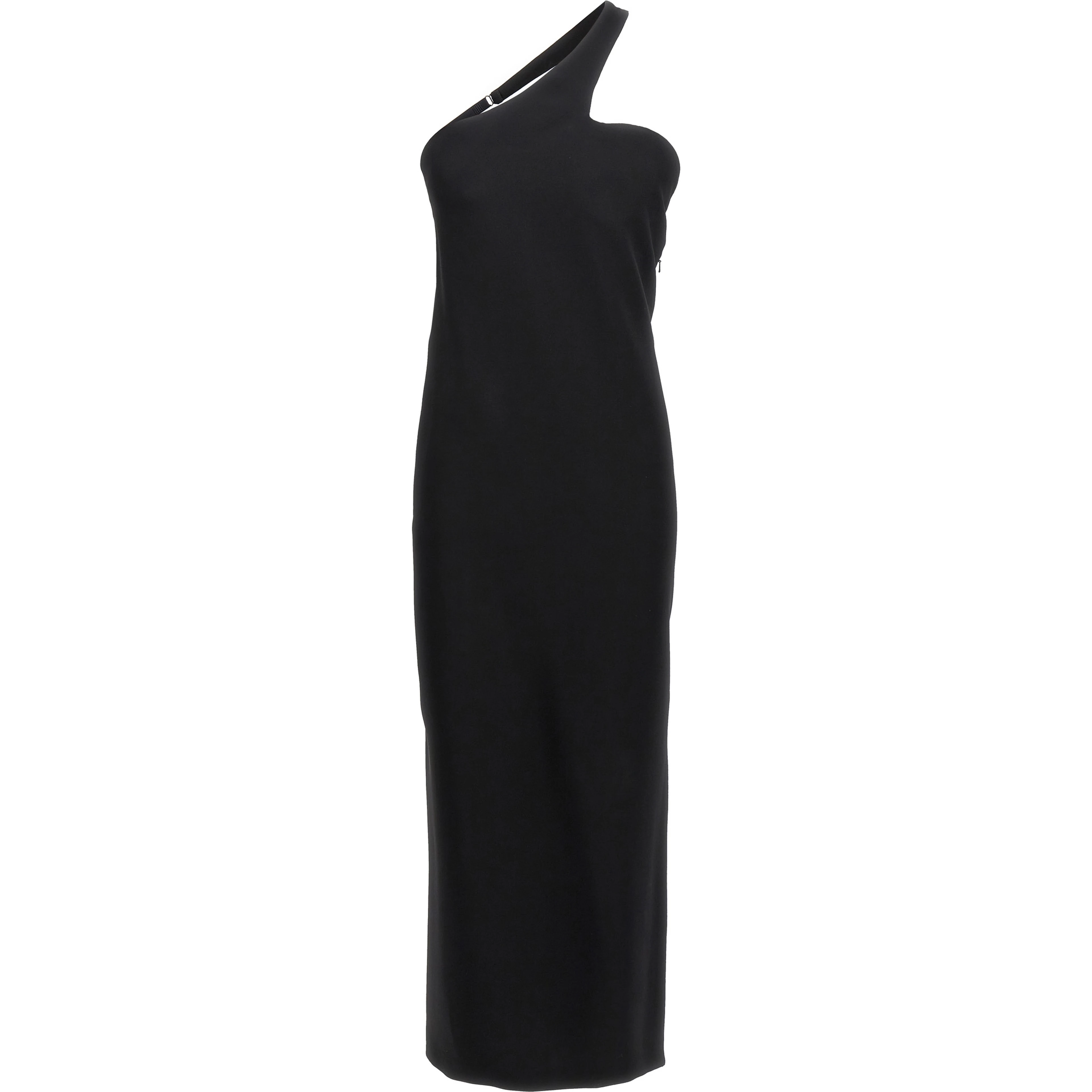 Black Viscose Long Skirt