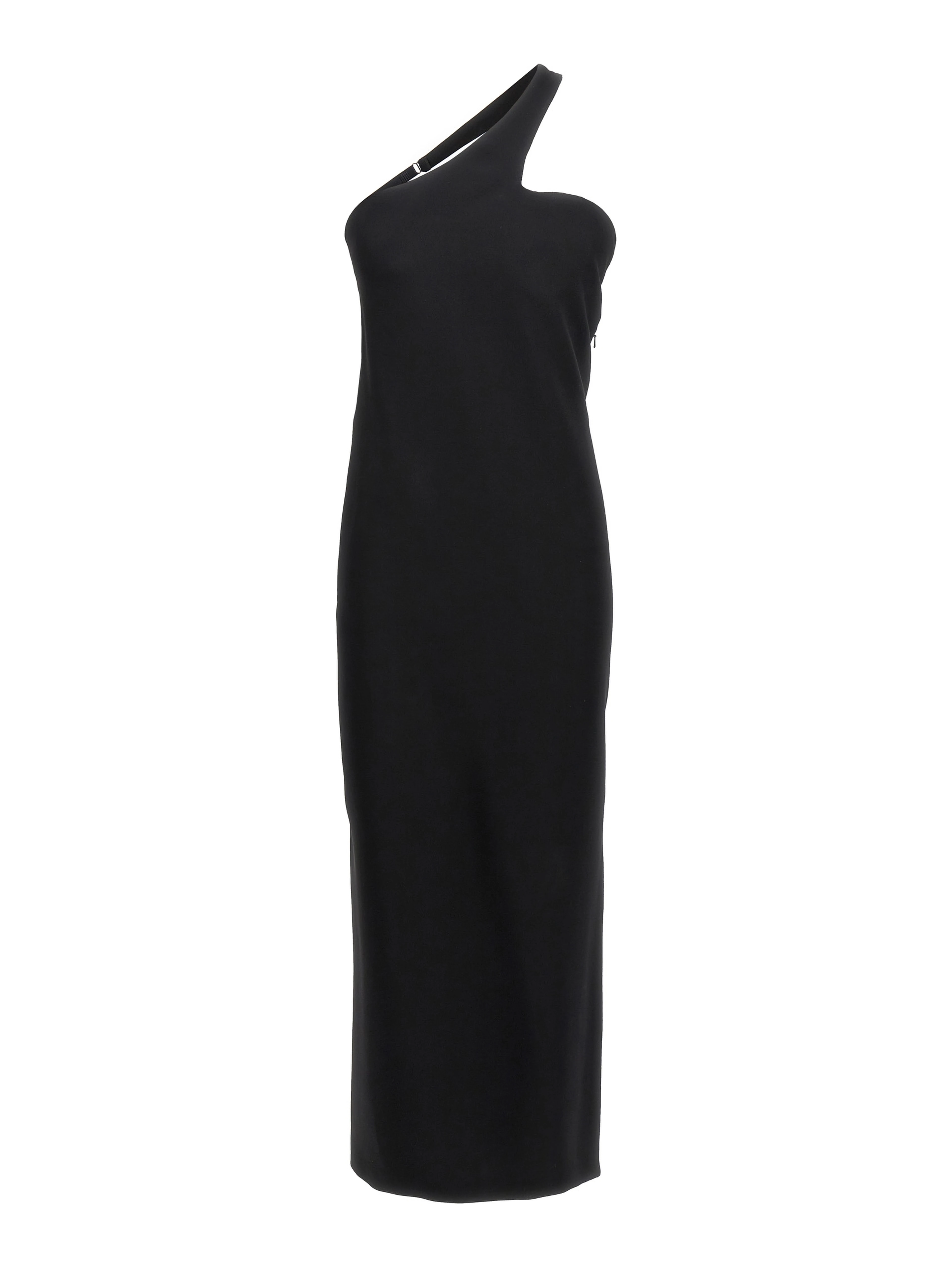Black Viscose Long Skirt