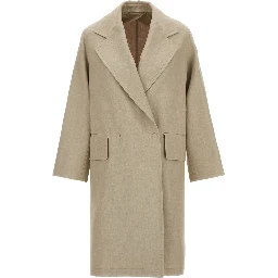 Beige Linen Coat