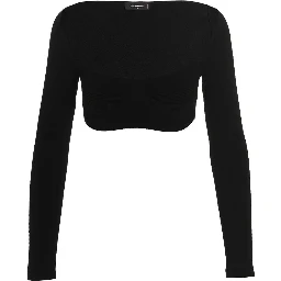Black Viscose Cardigan