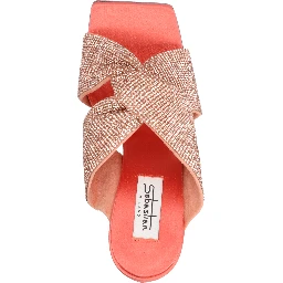 Multicolor Viscose Stiletto Heel Sandals