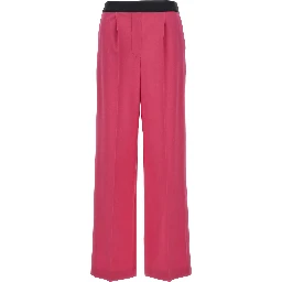 Fuchsia Virgin Wool Pants