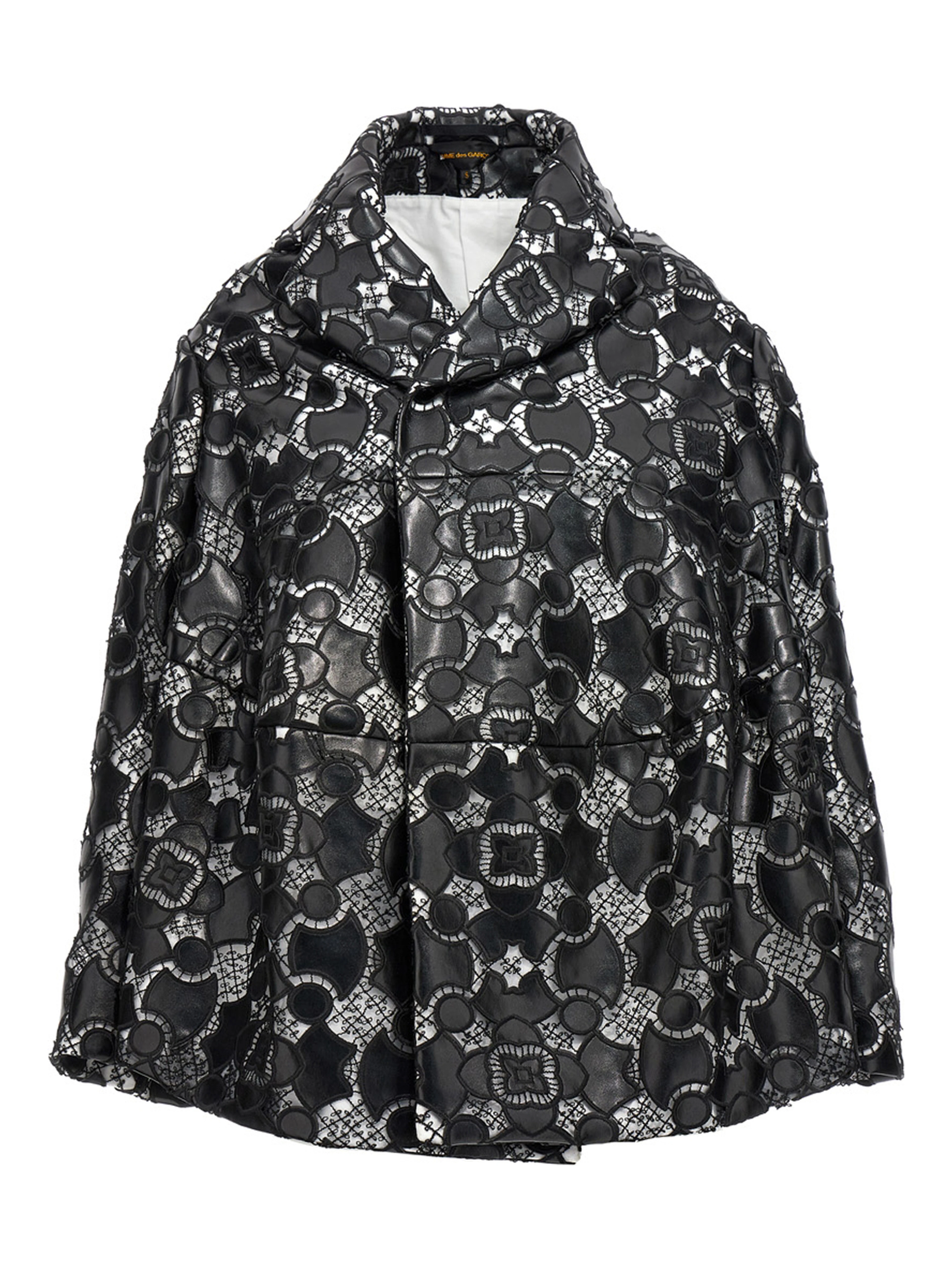 Bicolor Polyethylene Leather Jacket