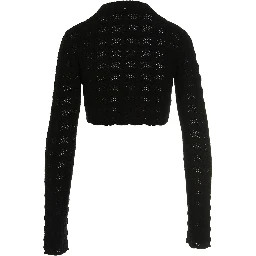Black Wool Cardigan