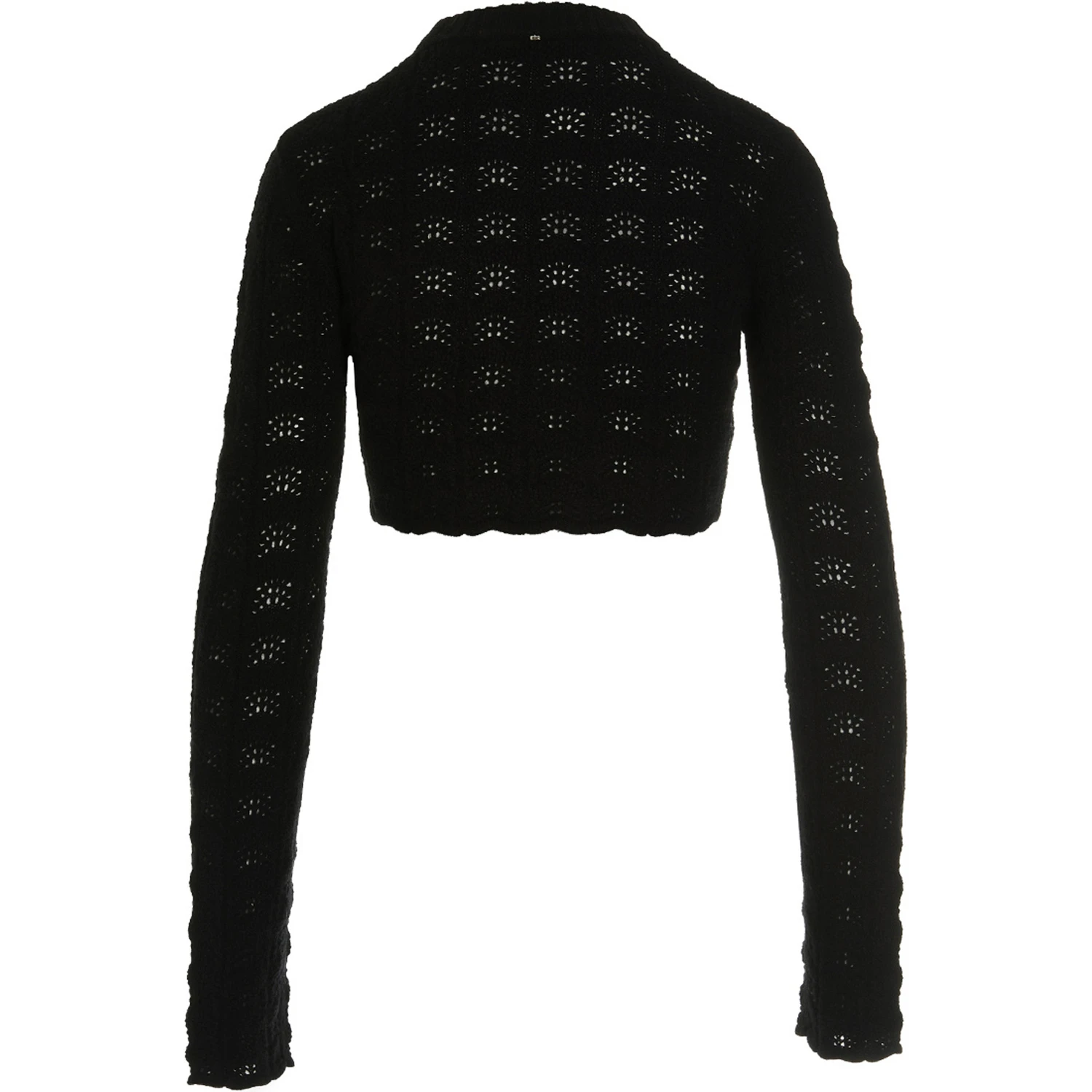 Black Wool Cardigan