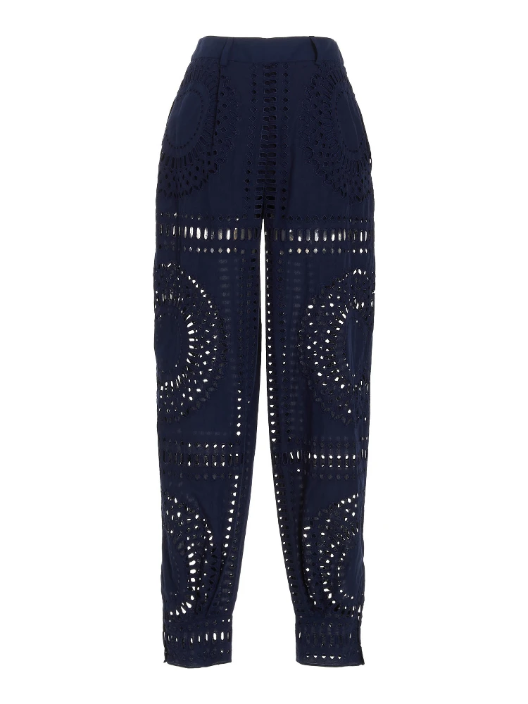 Blue Cotton Casual Pants alternative