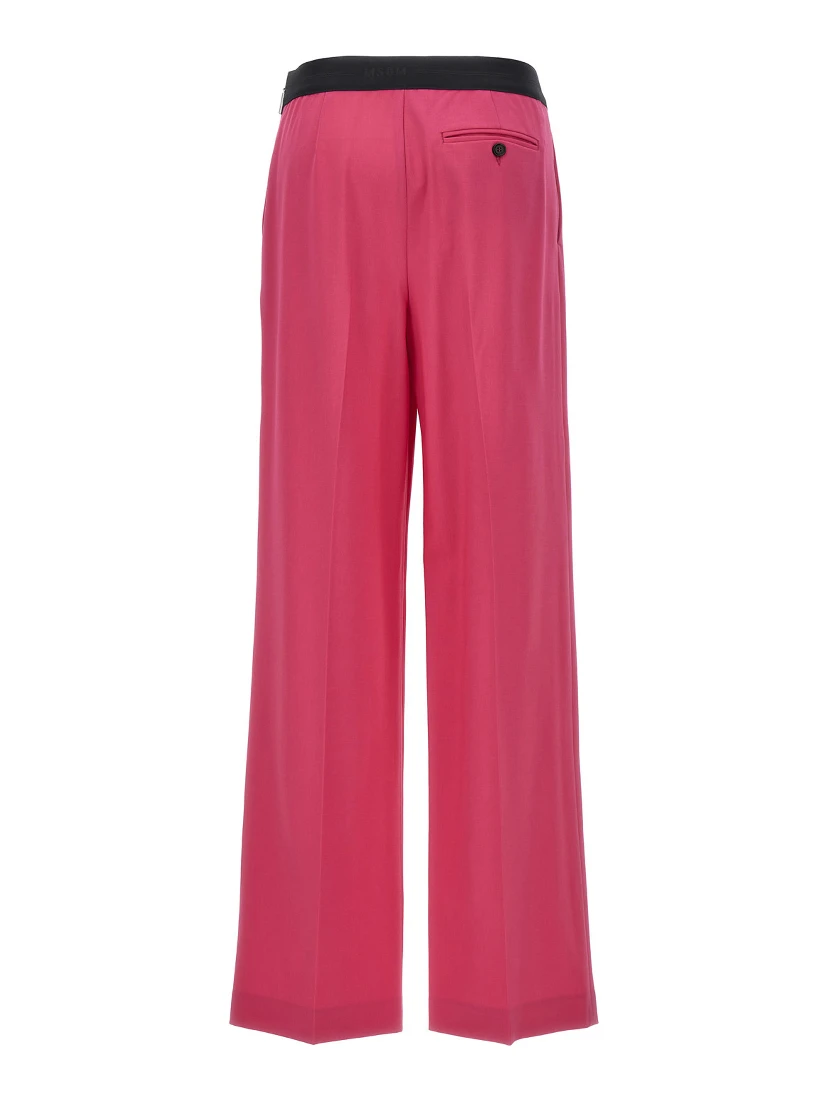 Fuchsia Virgin Wool Pants