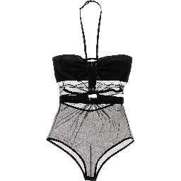 Black Polyamide Bodysuit