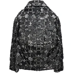 Bicolor Polyethylene Leather Jacket