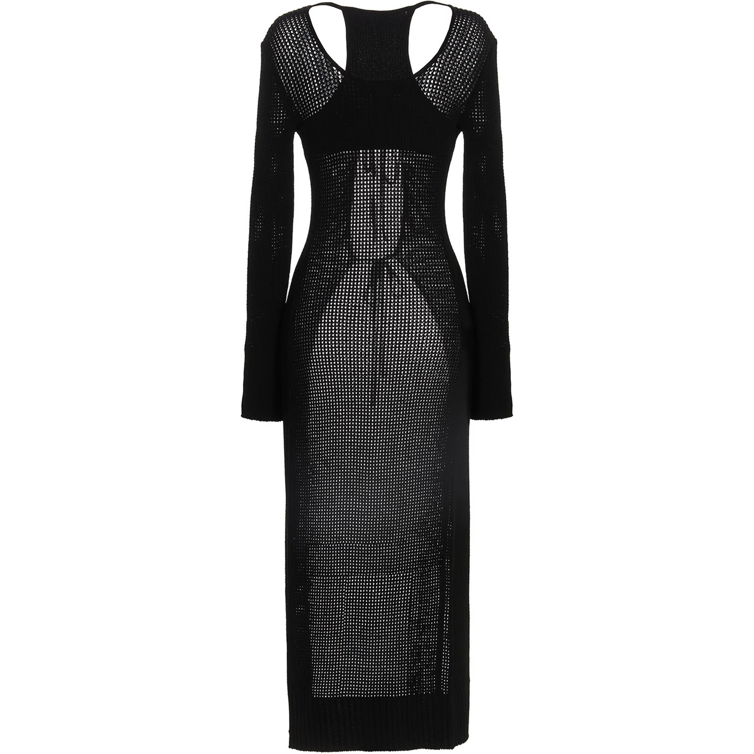 Black Viscose Cardigan