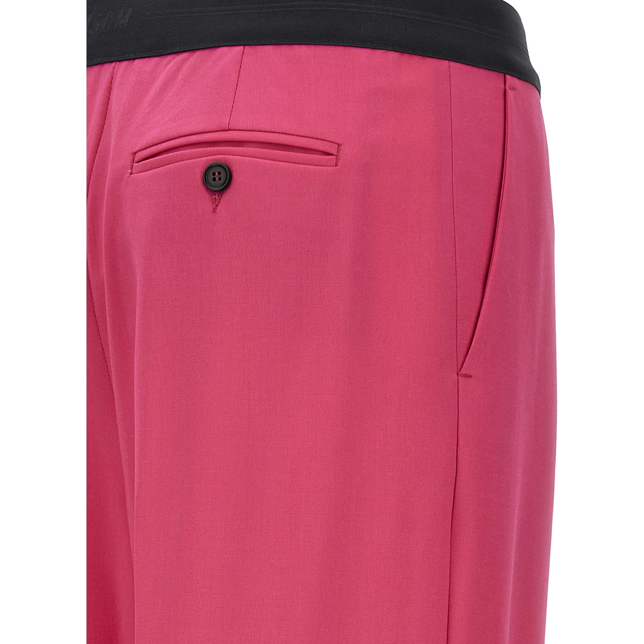 Fuchsia Virgin Wool Pants