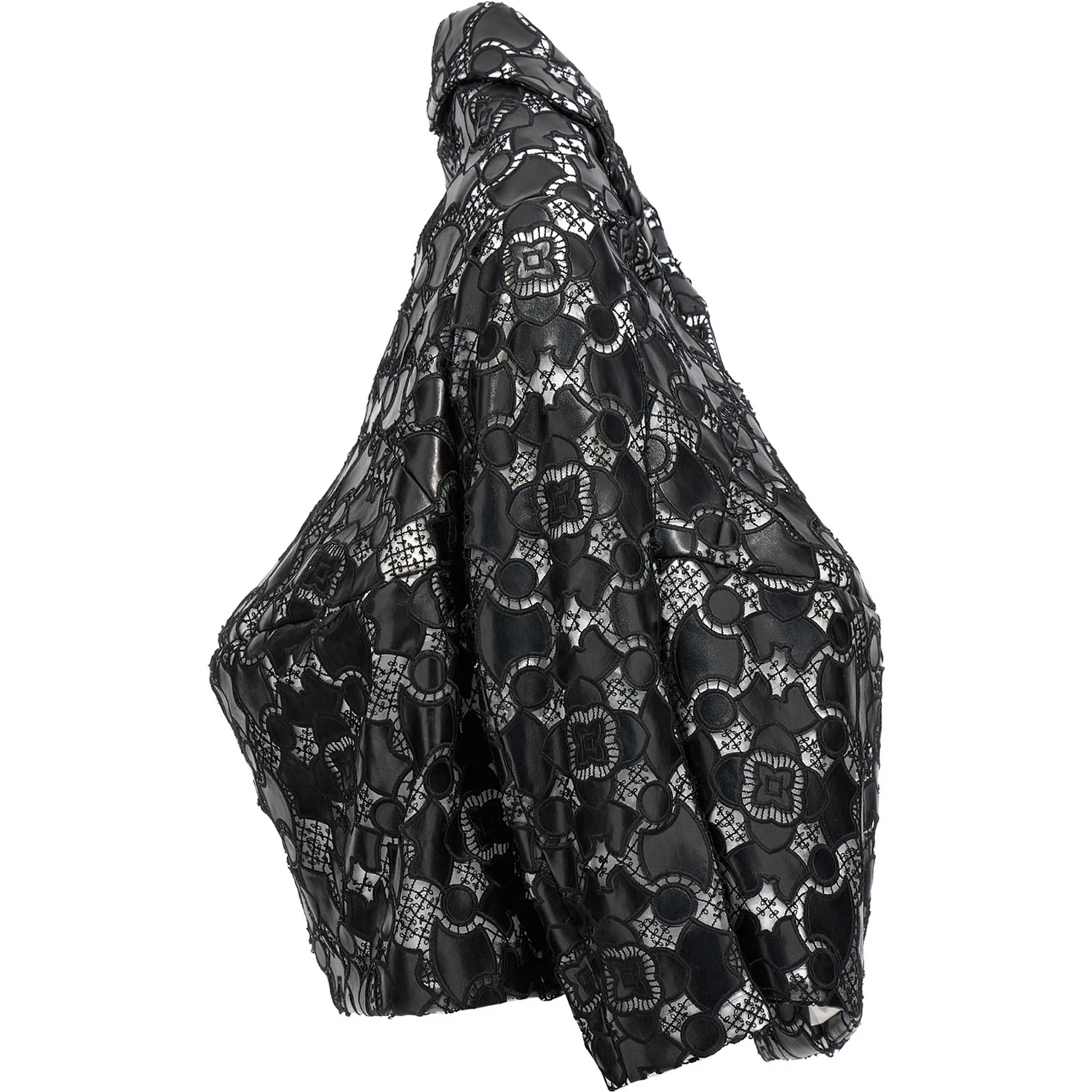 Bicolor Polyethylene Leather Jacket