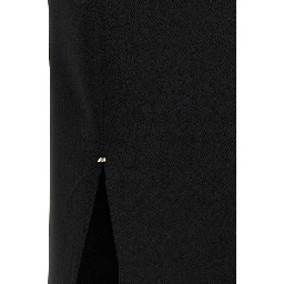 Black Viscose Long Skirt