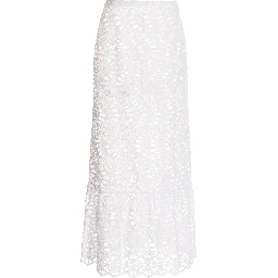 White Cotton Mini Skirt