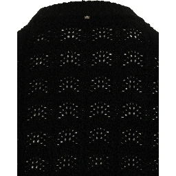 Black Wool Cardigan