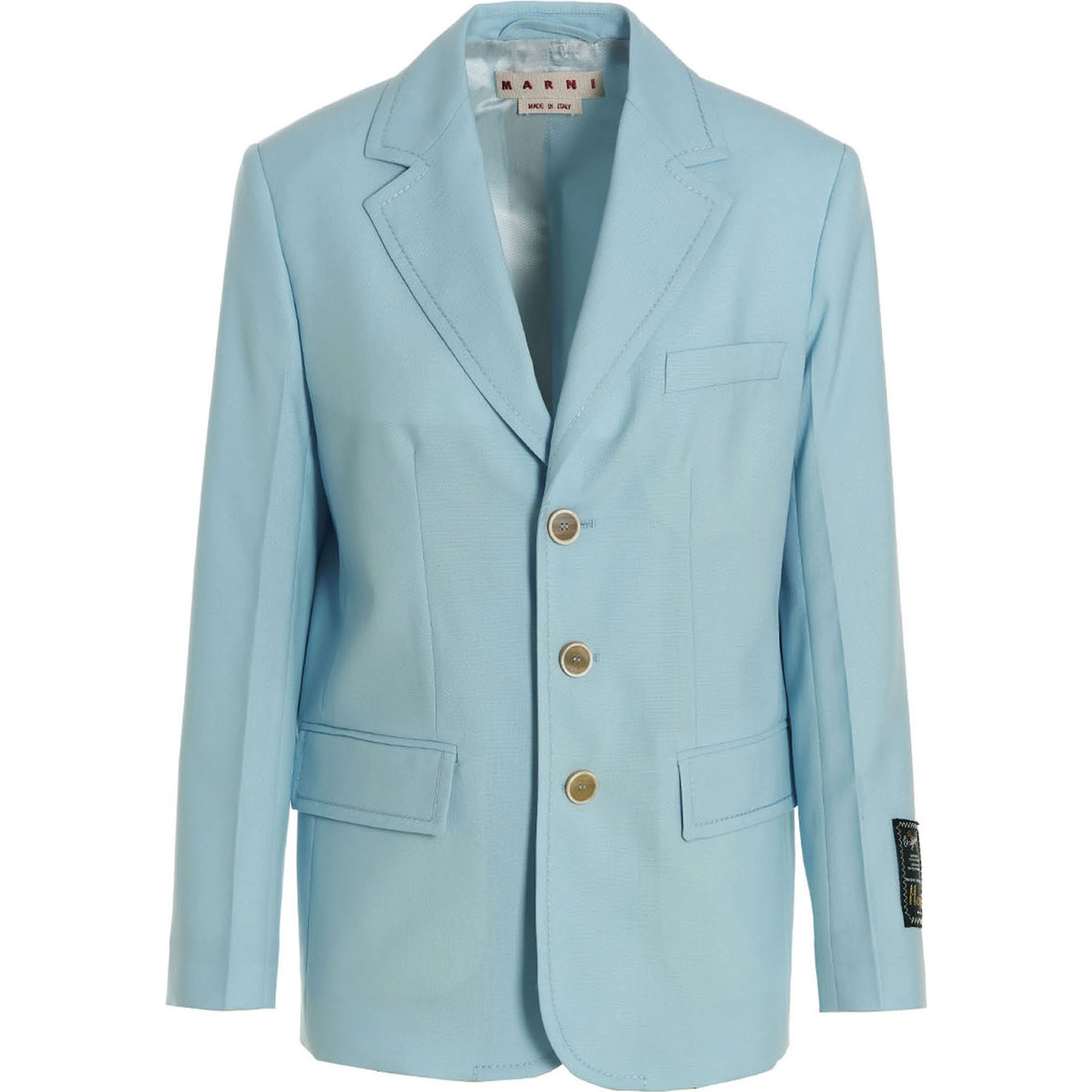Blue Virgin Wool Blazer