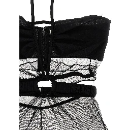 Black Polyamide Bodysuit