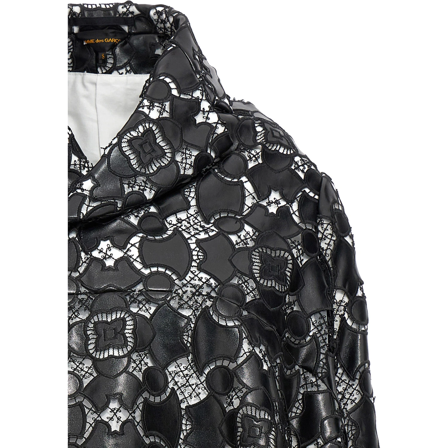 Bicolor Polyethylene Leather Jacket