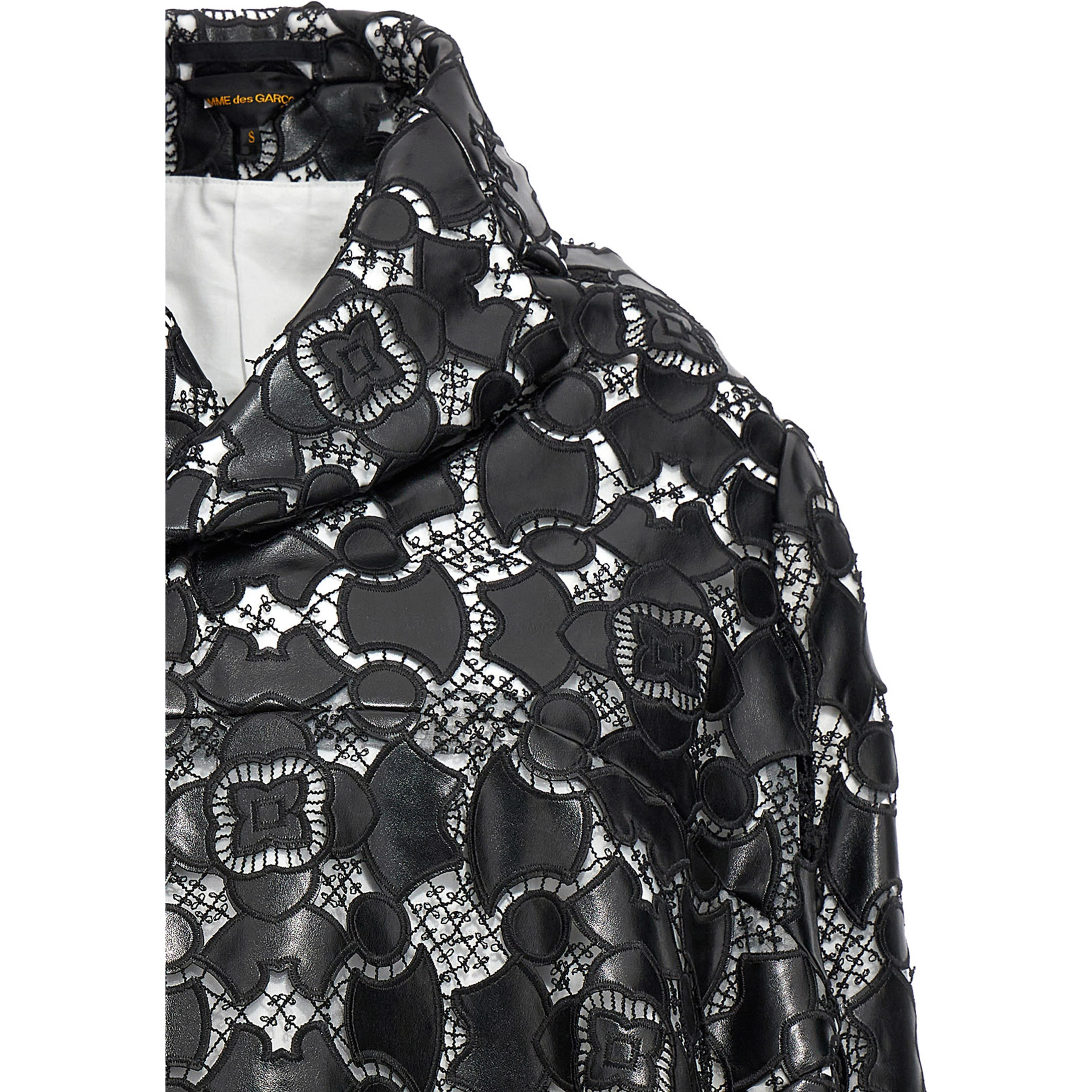 Bicolor Polyethylene Leather Jacket