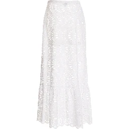 White Cotton Mini Skirt