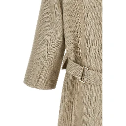 Beige Linen Coat