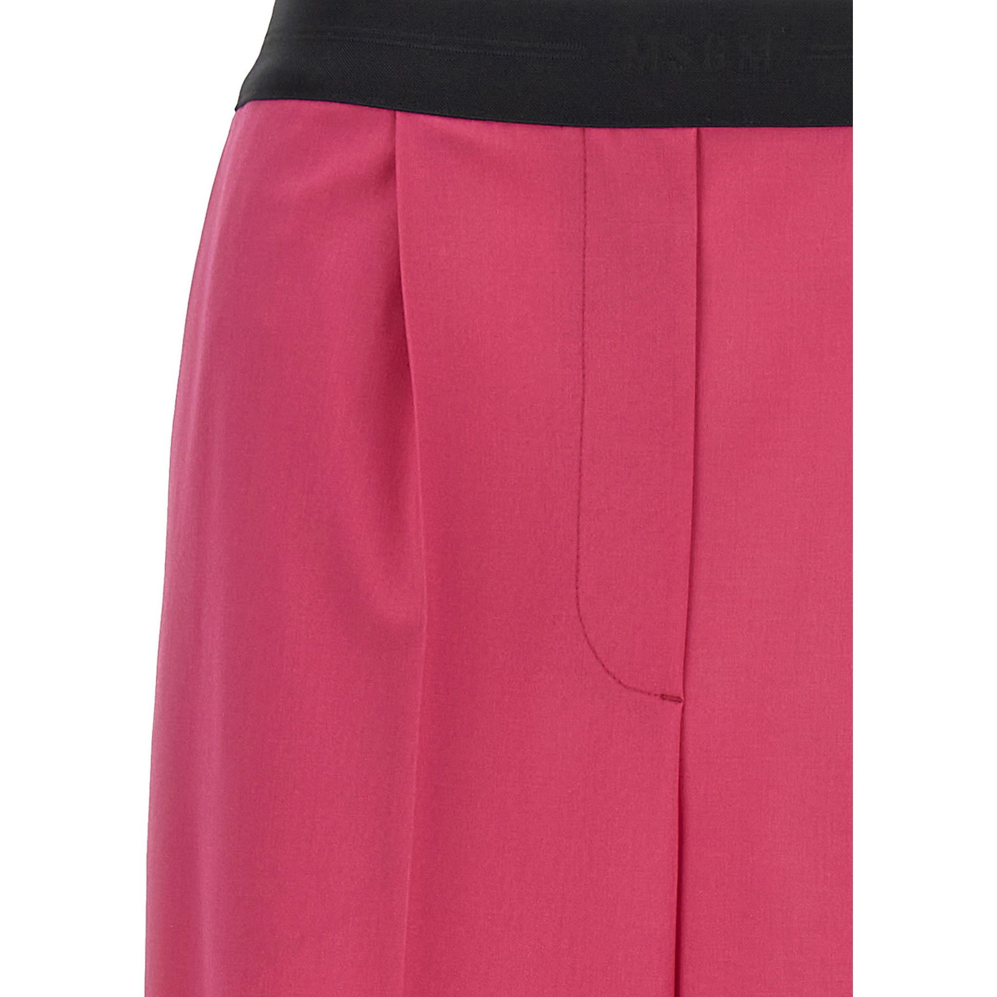 Fuchsia Virgin Wool Pants