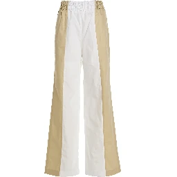 Multicolor Cotton Casual Pants