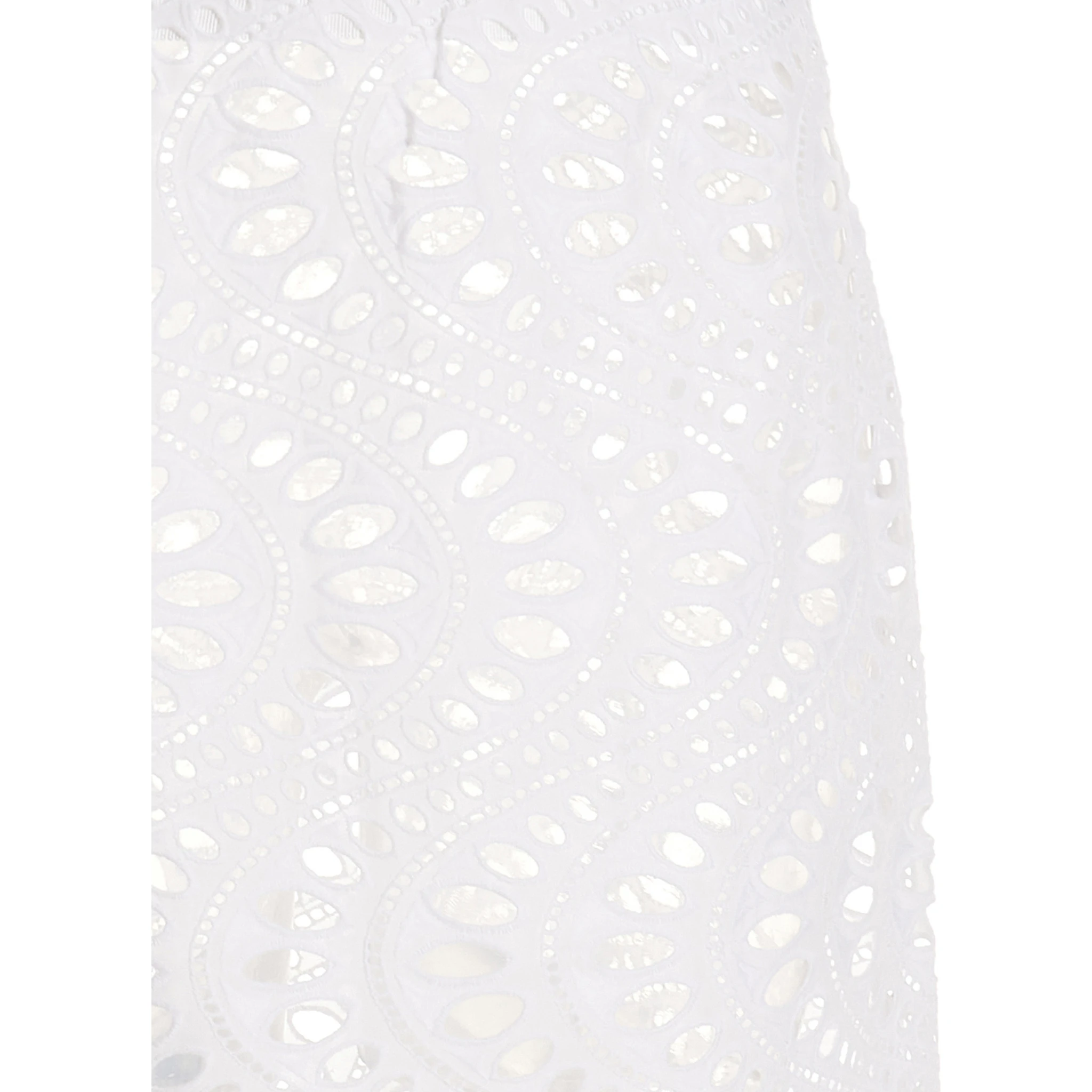 White Cotton Mini Skirt