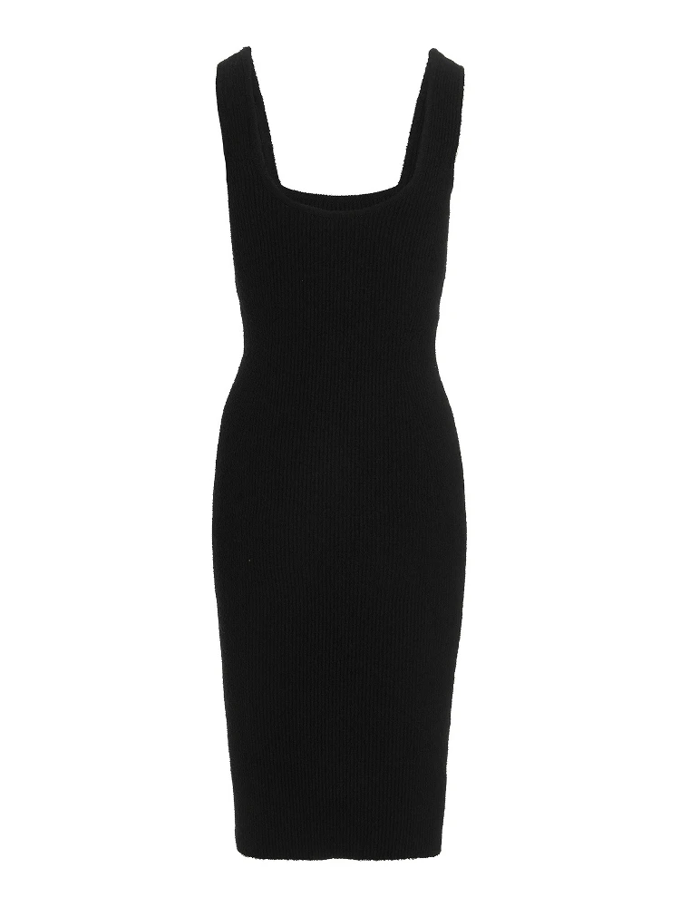 Black Cotton Midi Dress alternative