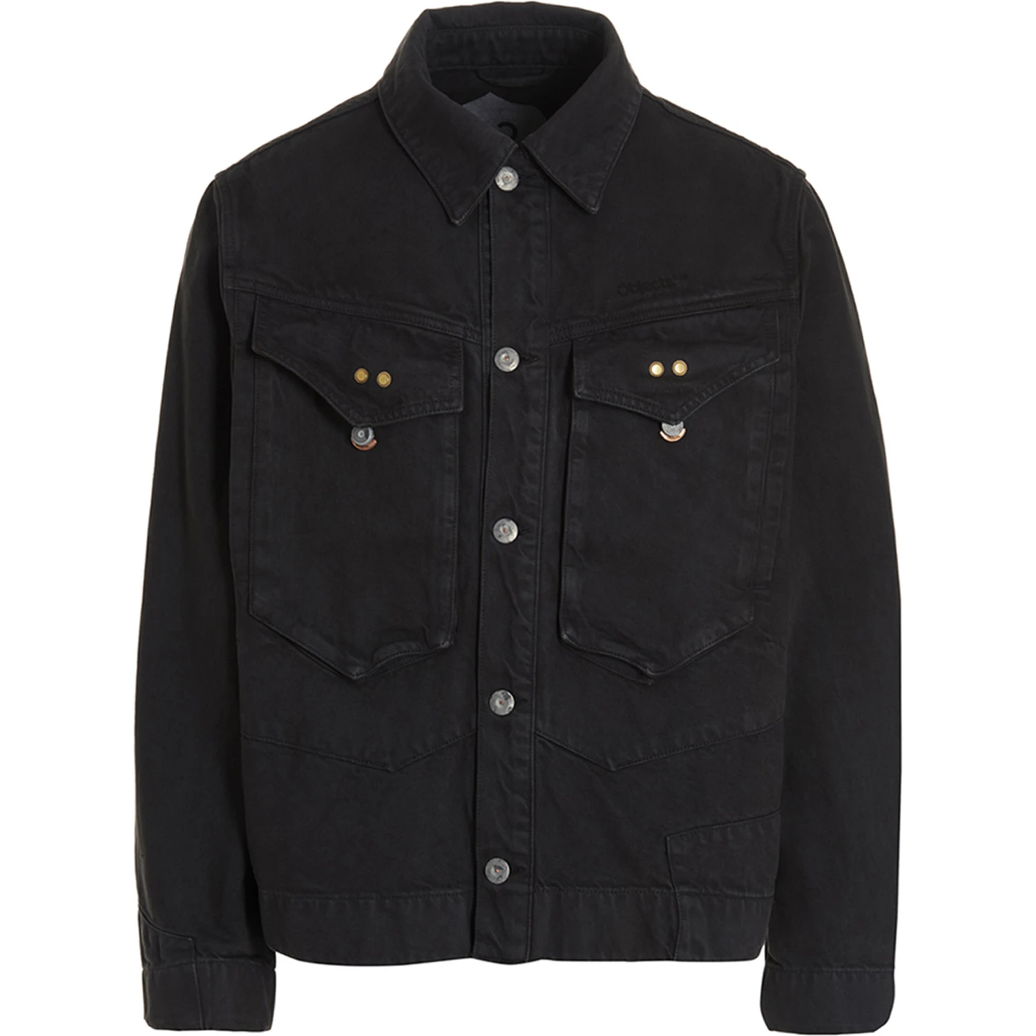 Gray Cotton Denim Jacket