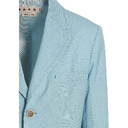 Blue Virgin Wool Blazer