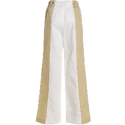 Multicolor Cotton Casual Pants