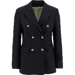 Blue Polyester Blazer