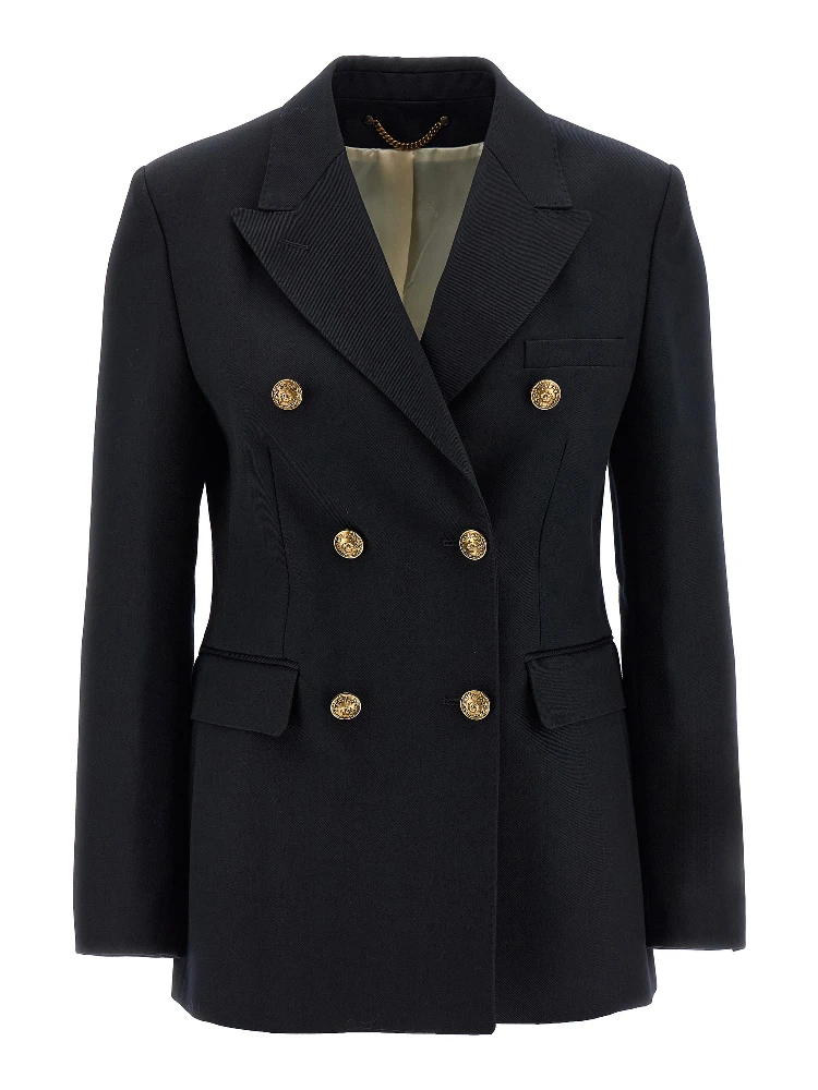 Blue Polyester Blazer