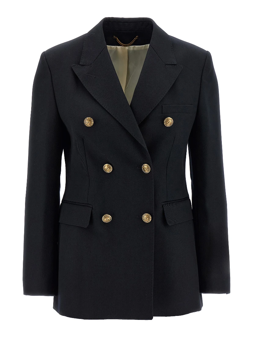 Blue Polyester Blazer