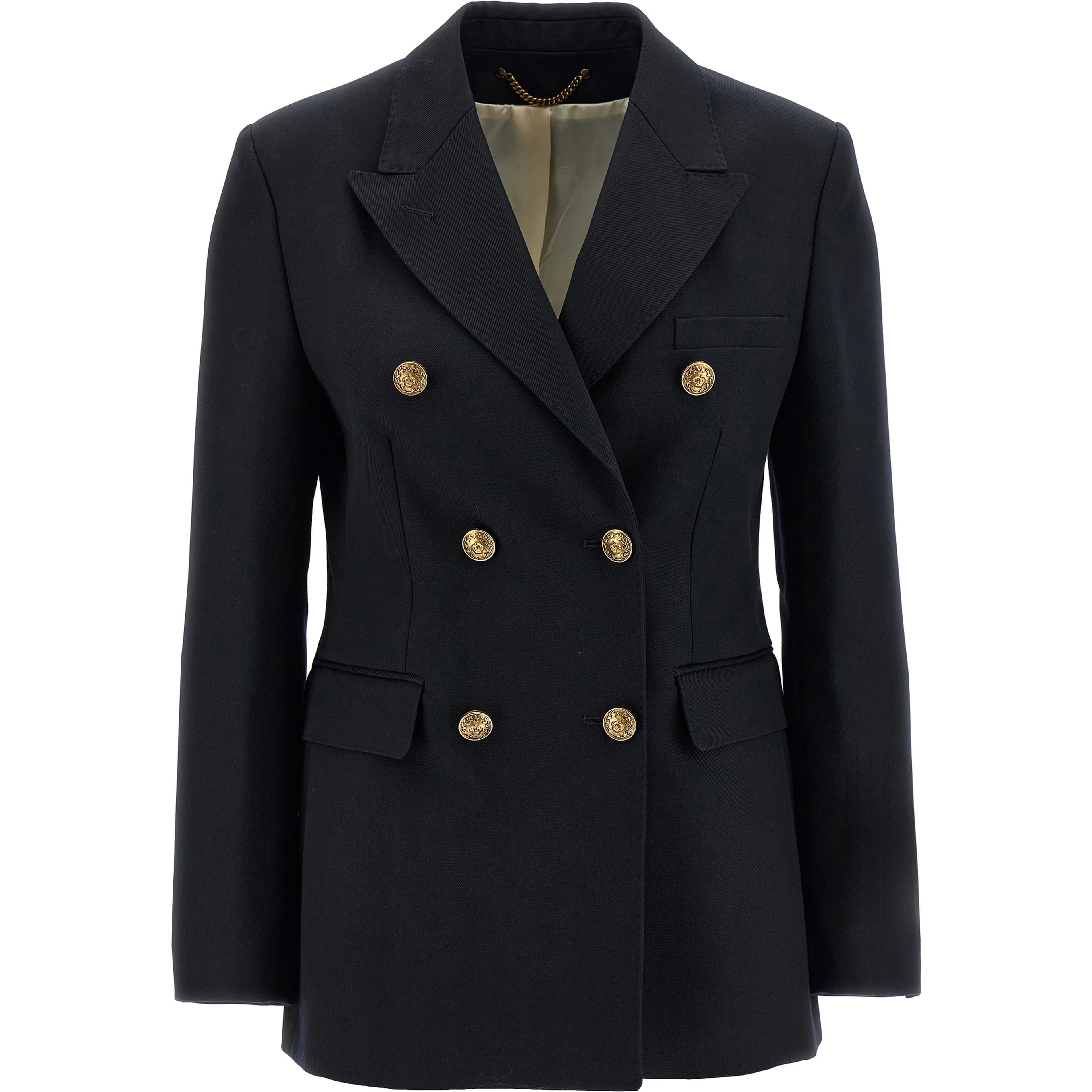 Blue Polyester Blazer