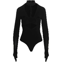 Black Viscose Bodysuit