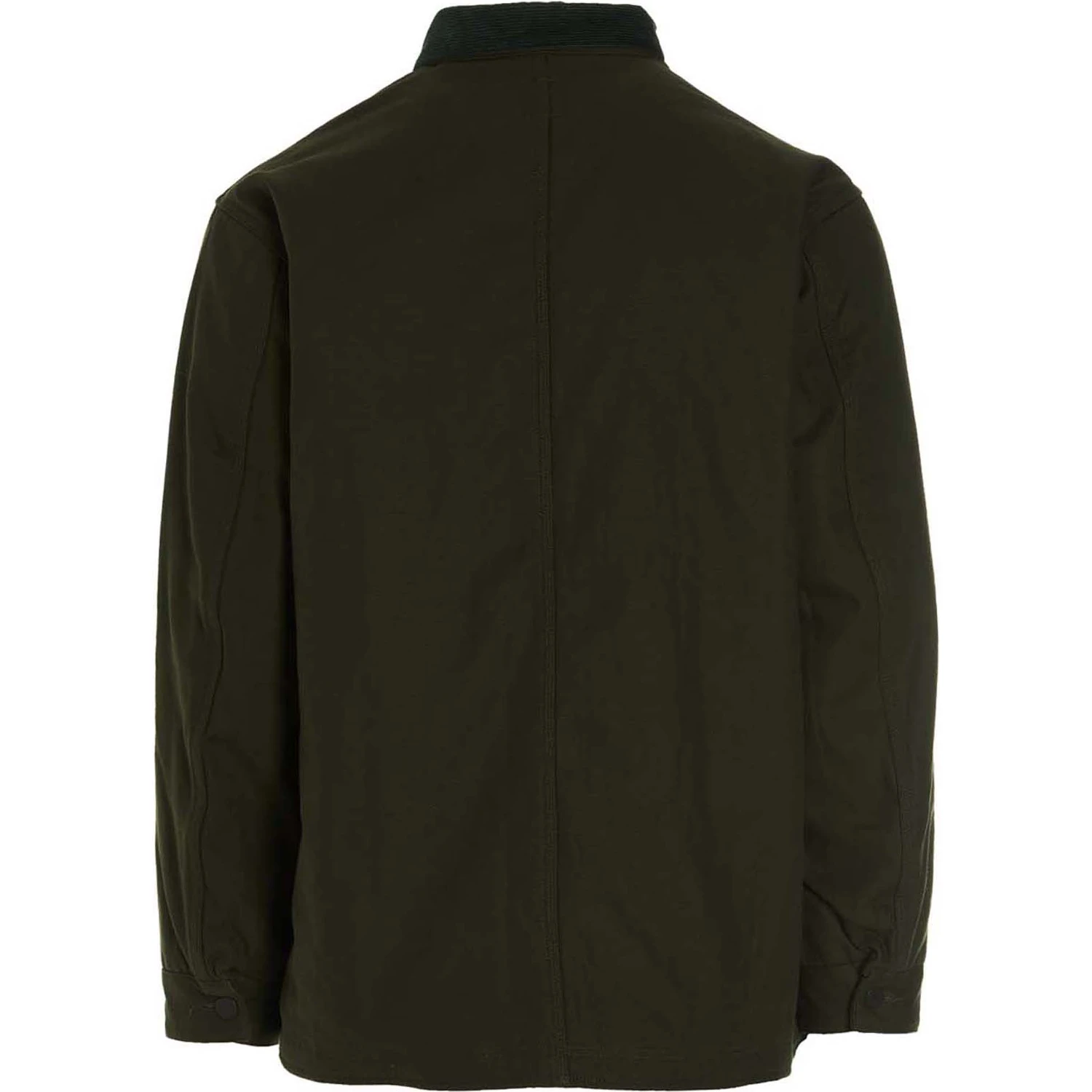 Bicolor Cotton Full-Length Jacket