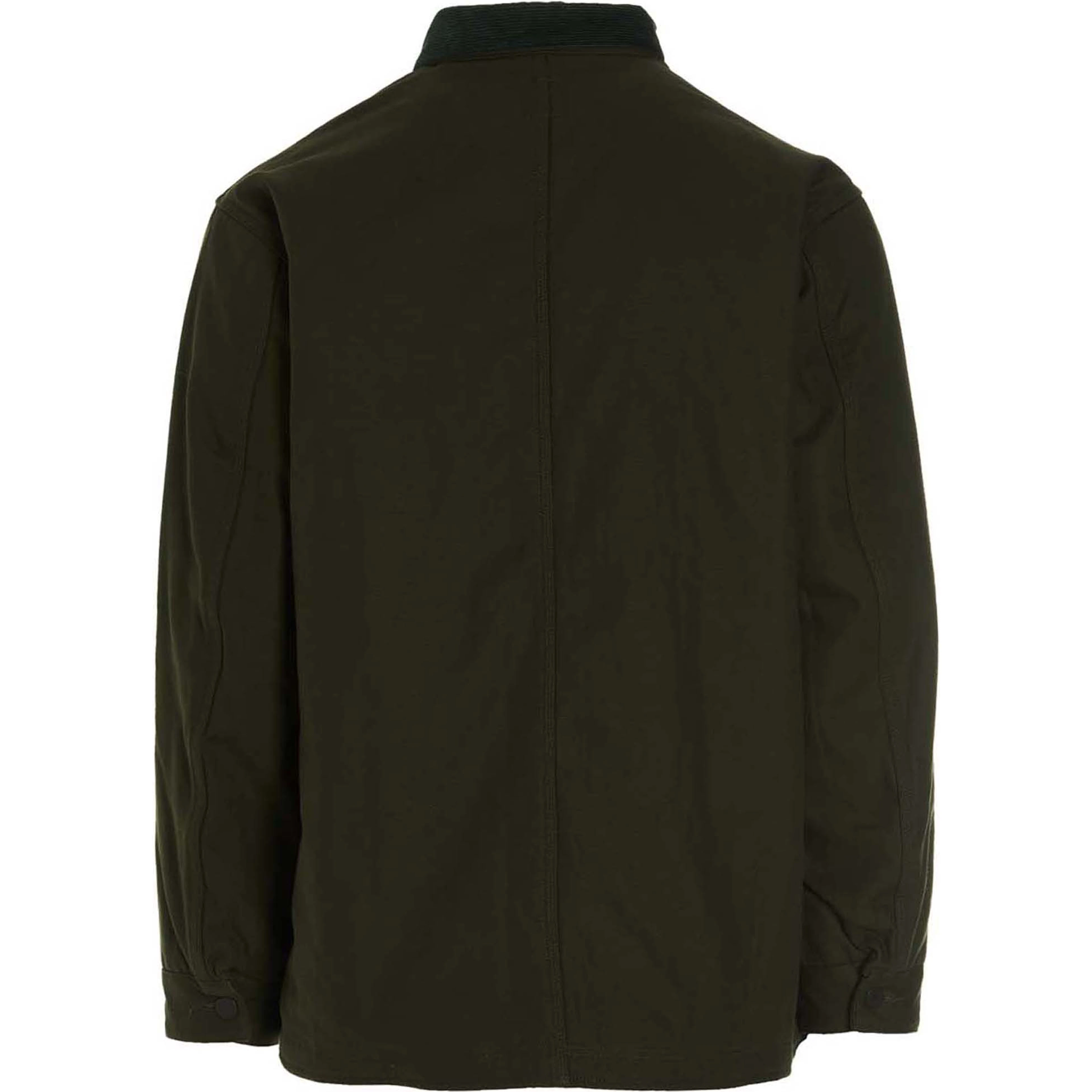 Bicolor Cotton Full-Length Jacket