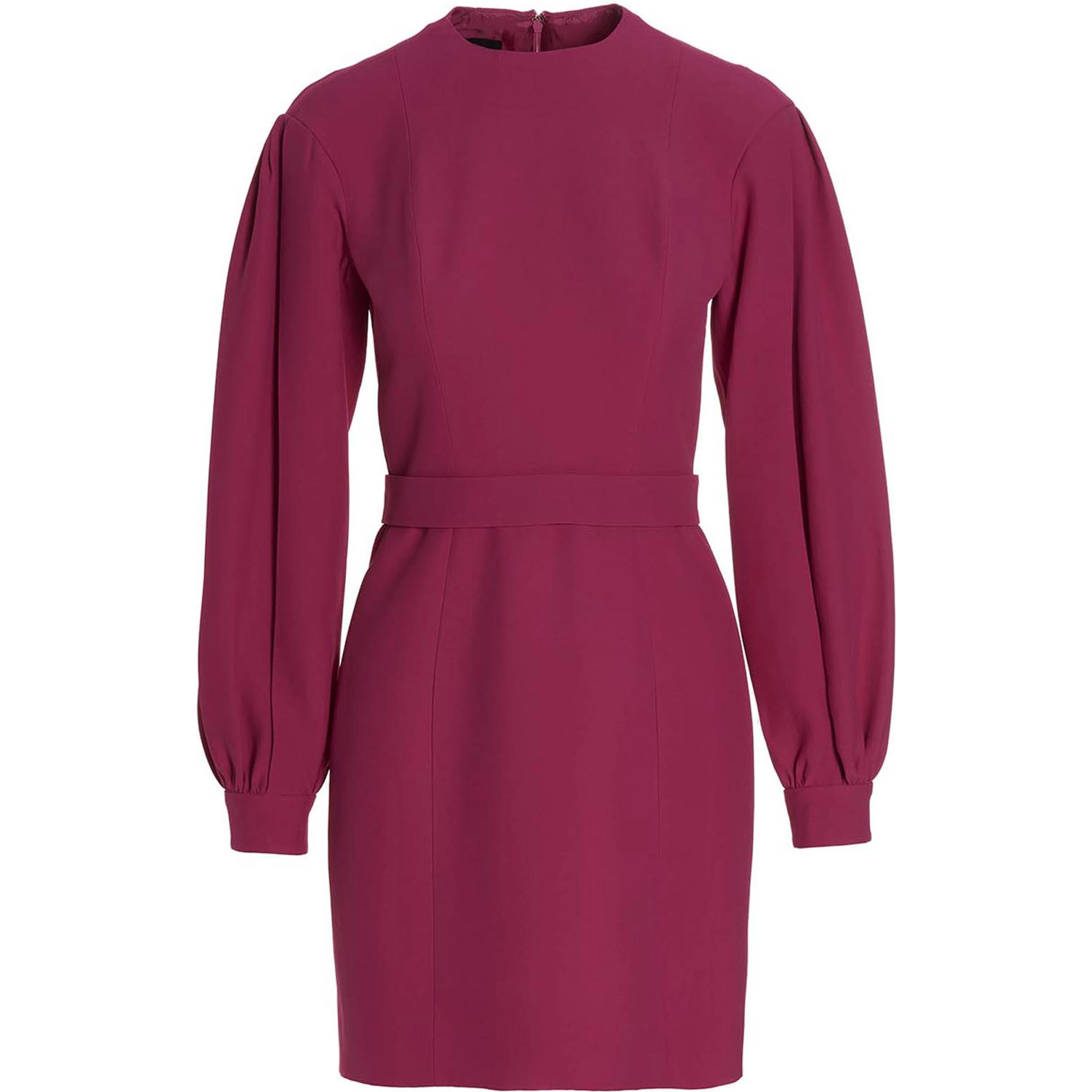 Fuchsia Viscose Short Dress