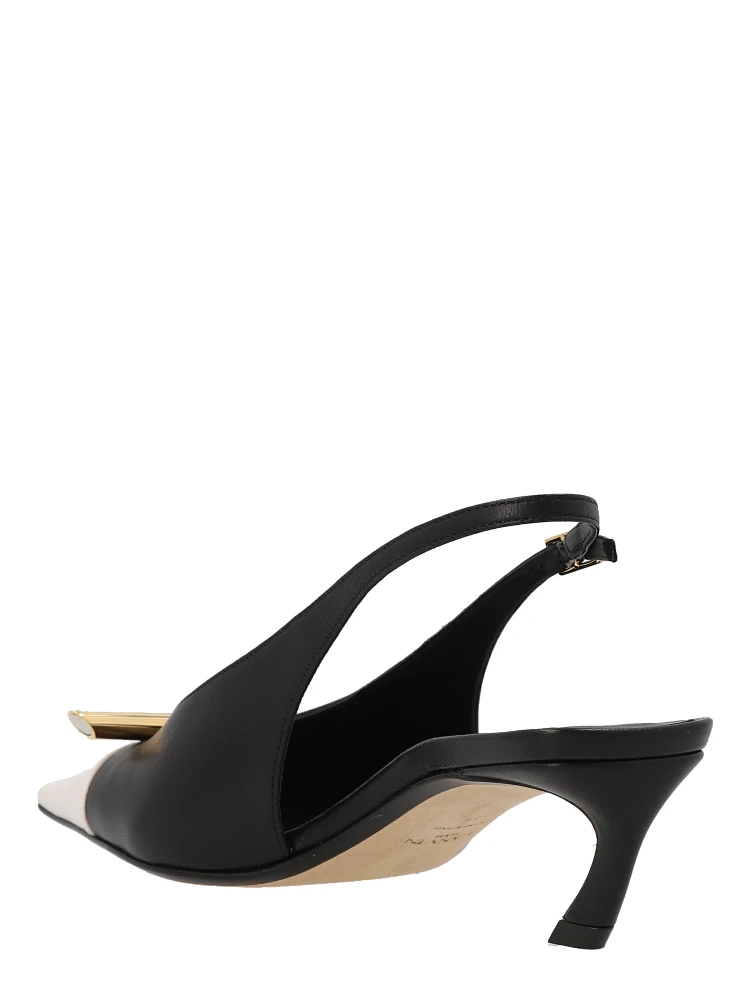 Bicolor Goatskin Mid Heel Pumps alternative