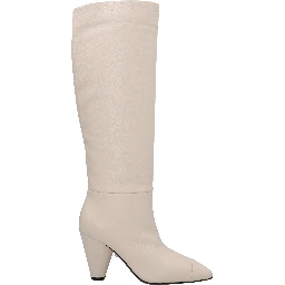 White Leather Over The Knee