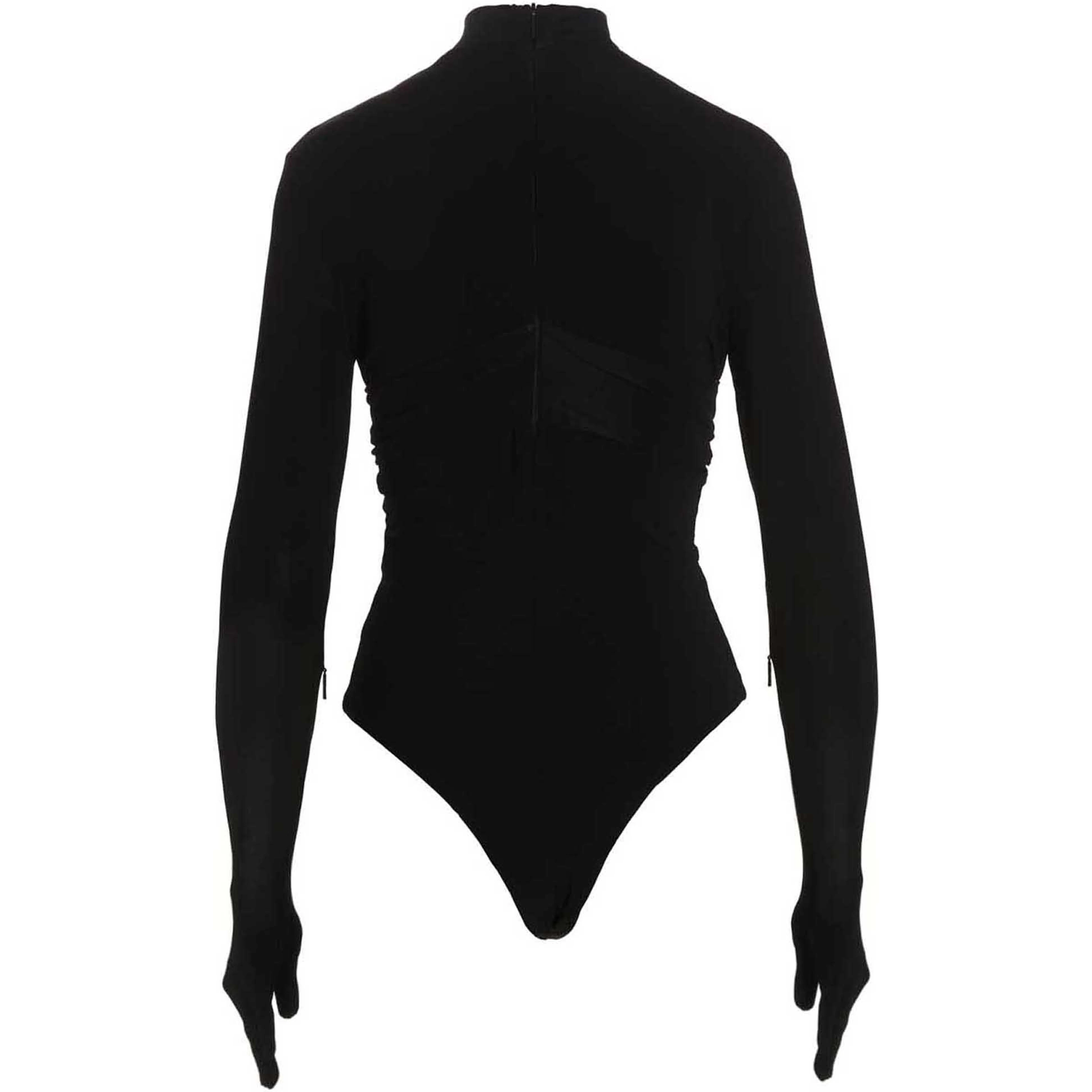 Black Viscose Bodysuit