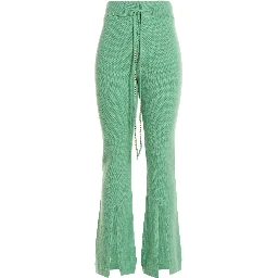Bicolor Cashmere Casual Pants