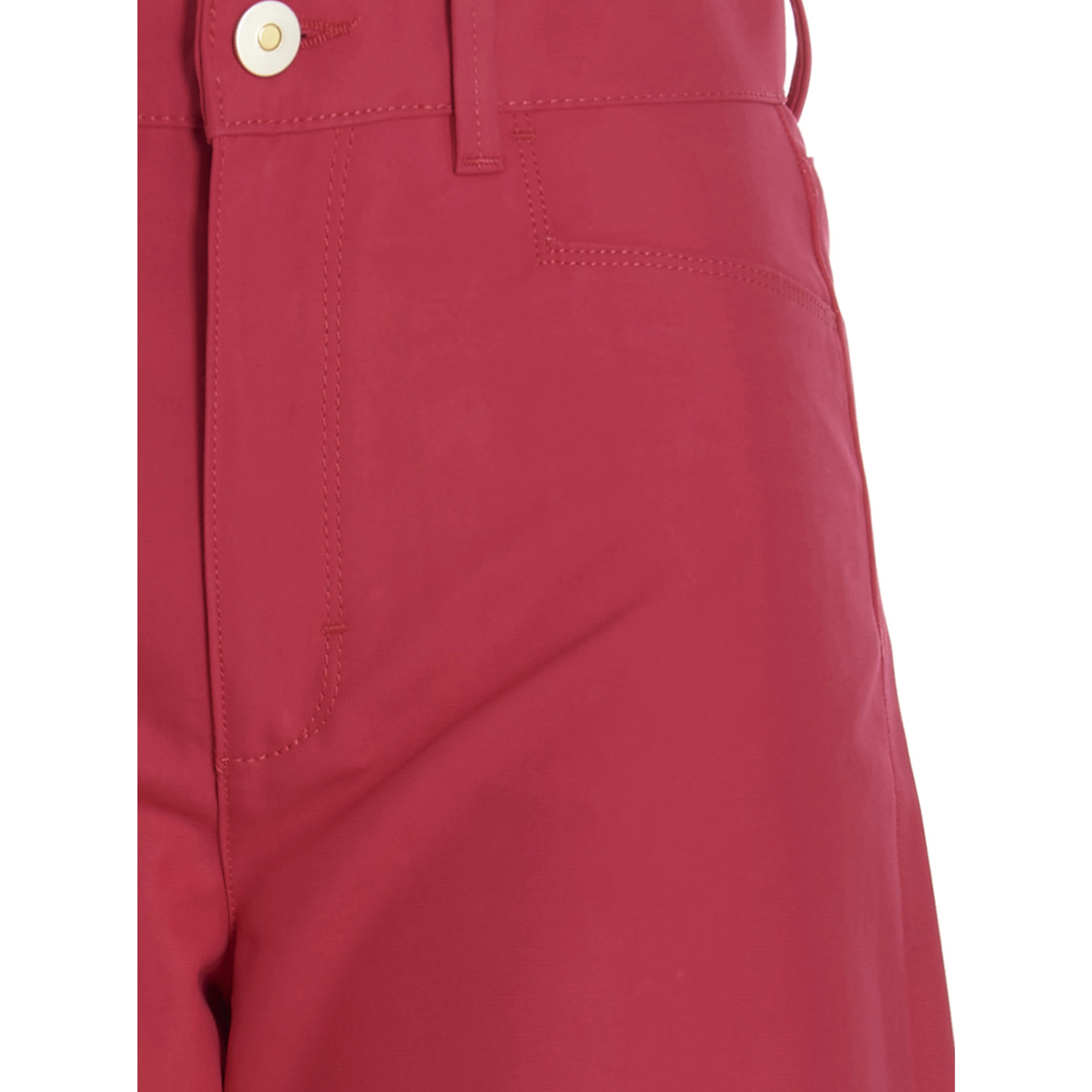 Fuchsia Cotton Casual Pants