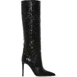 Black Leather Ankle Boots