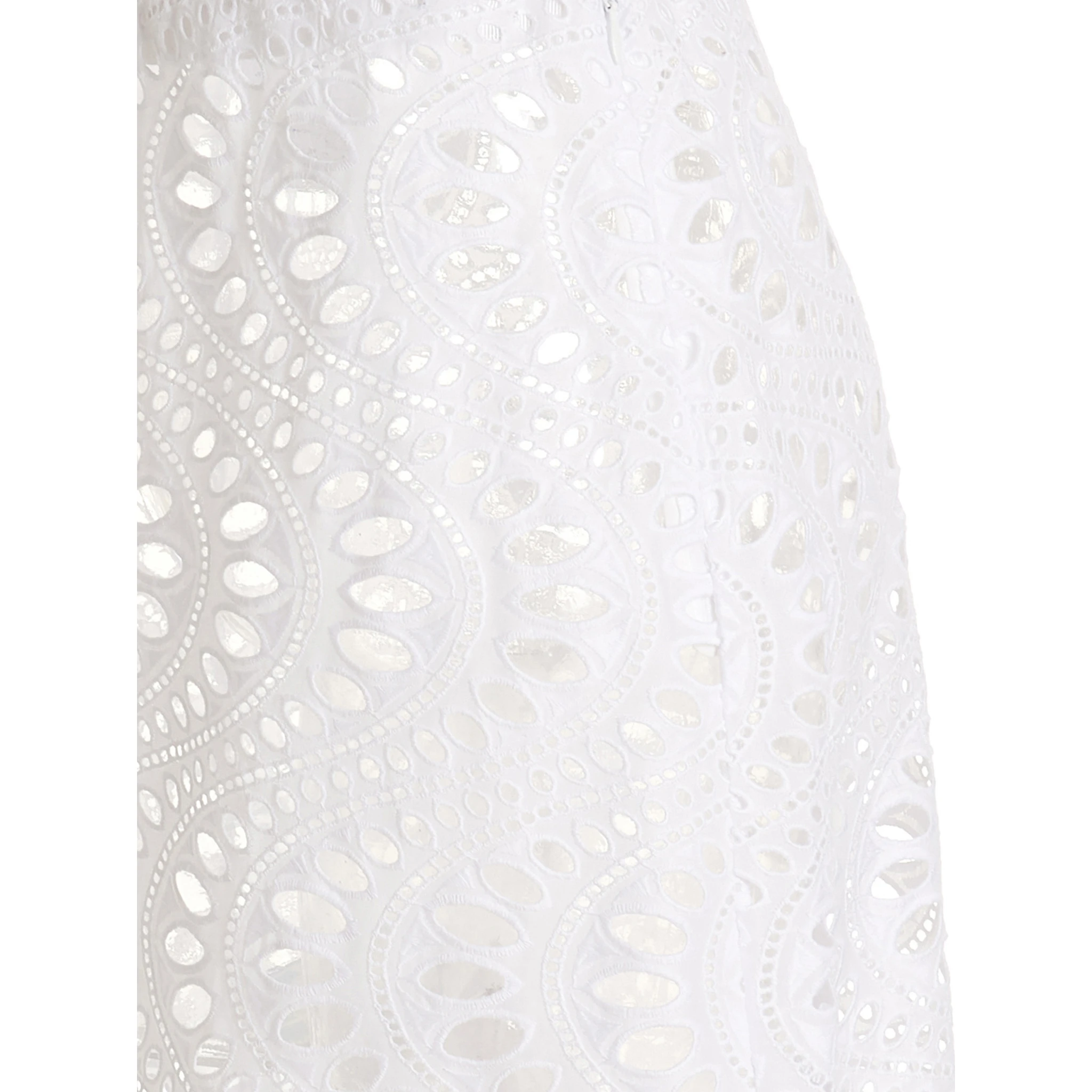 White Cotton Mini Skirt