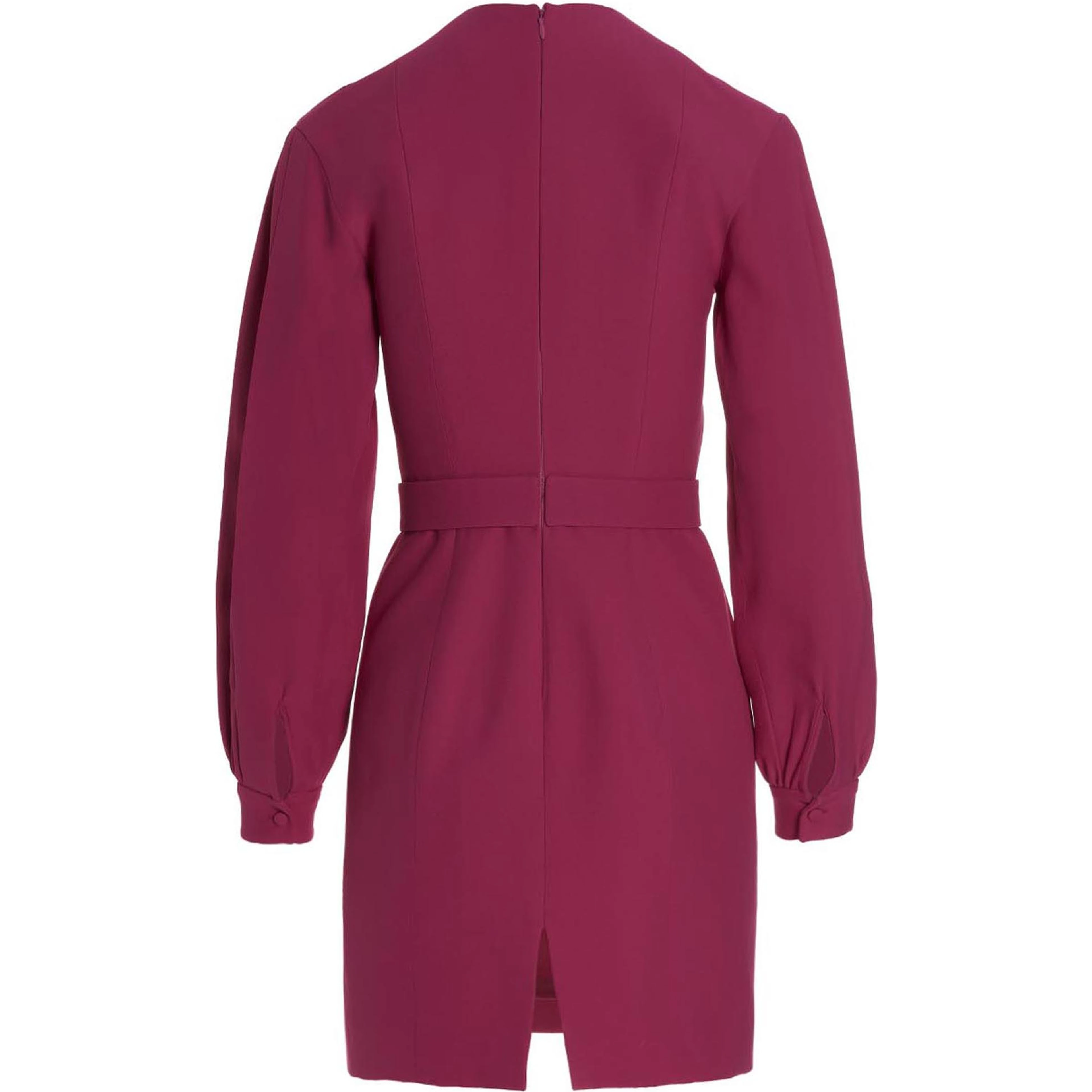 Fuchsia Viscose Short Dress