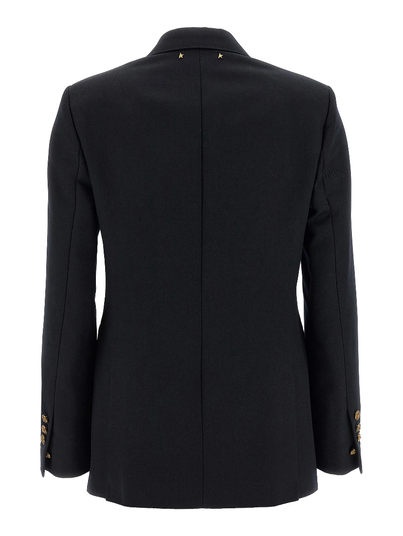 Blue Polyester Blazer